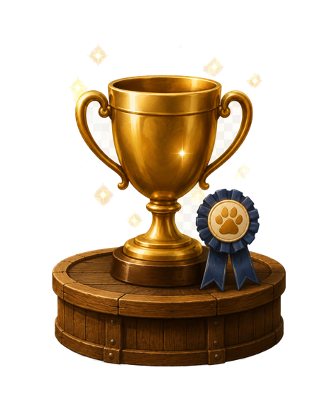 My Kennel Dog Show trophy